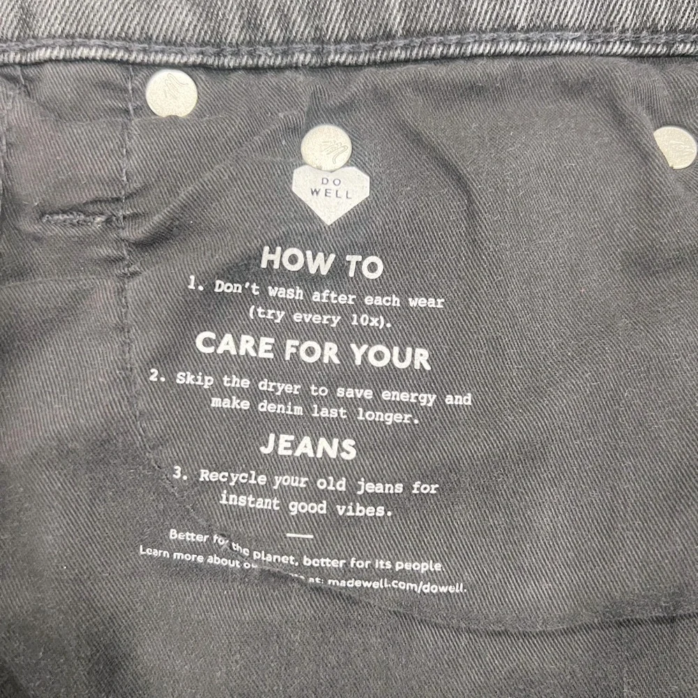 Madewell Black Denim Jean Shorts - Picture 7 of 14